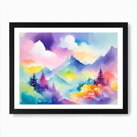 Mountain landscapes 17 Art Print