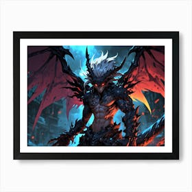 Demon Warrior Art Print