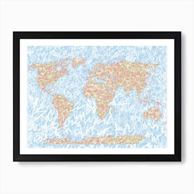 World Map Art Print