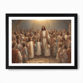 Jesus In The Temple Art Print