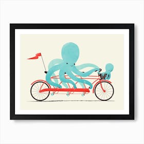 My Red Bike Art Print