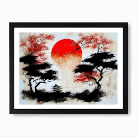 Japanese Trees Art Print