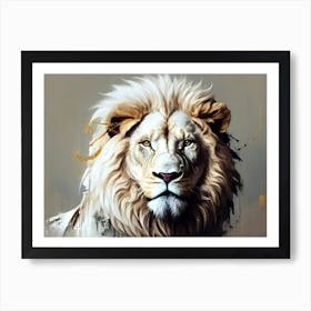 Lion art 52 Art Print