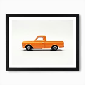 Toy Car 67 Chevy C10 Orange Art Print