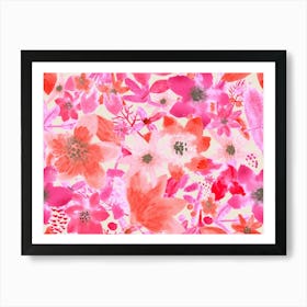 Pink Flowers Art Print