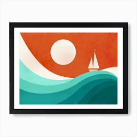 Wave (Night) Art Print