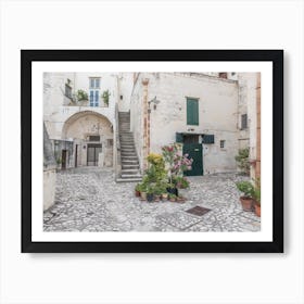 Street In Matera, Italy Art Print