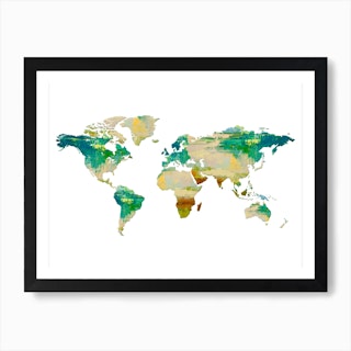 Artistic World Map I Art Print