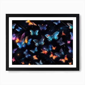 Butterfly Wallpaper 8 Art Print