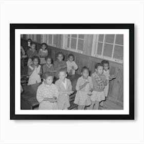 Schoolchildren Singing, Lakeview Project, Arkansas By Russell Lee Art Print