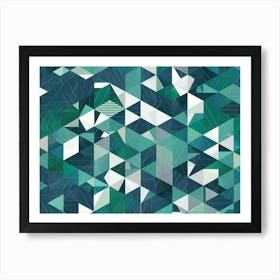 Geometric Triangles Art Print