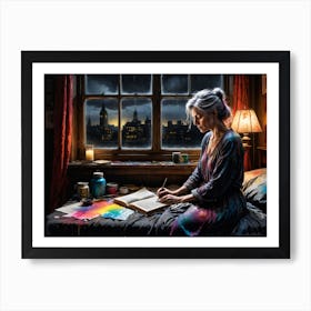 Color Lady Art Print