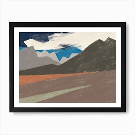 Abstract Landscape Shape Study Art Print