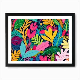 Tropical Leaves 1 Art Print