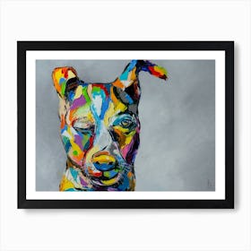 Everything Will Be Fine Dog Animal Oil Painting Art Print