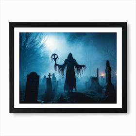 Graveyard Ghost 3 Art Print