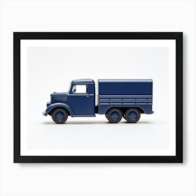 Toy Car Navy Truck Art Print