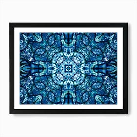 Blue Mandala Art Print