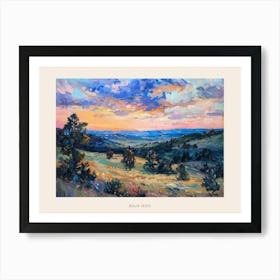 Western Sunset Landscapes Black Hills South Dakota 1 Poster Art Print