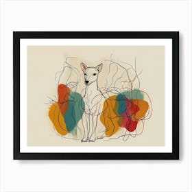 Dog "hand drawing" Art Print