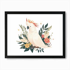 Little Floral Cockatoo 2 Art Print