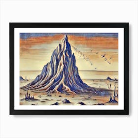 Mountain In The Desert Art Print