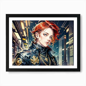 pretty girl Art Print