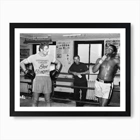 Joe Bugner With Muhammad Ali Art Print