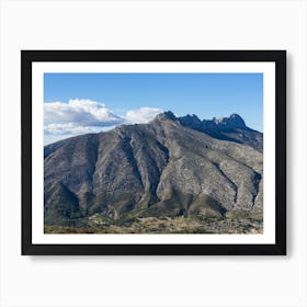 Sierra de Bernia mountain range Art Print