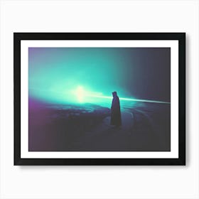 Mysterious Night Light | The Art of Solitude Art Print