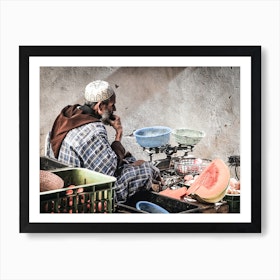 Watermelon Seller Art Print