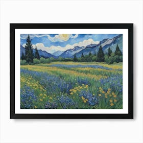 The Call of the Wild Wildflowers Art Print