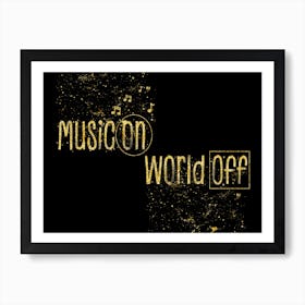 Music On Art Print