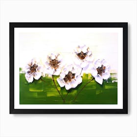 White Flowers Bloom - Spring Flowers Art Print