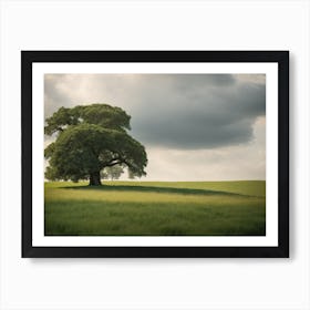 Lone Tree In A Field Art Print