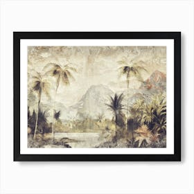 A Nice Jungle African Illustration With An Impasto Style 09 Art Print