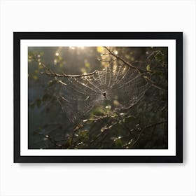 Spider Web Art Print