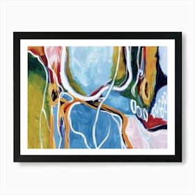 Abstract Painting Dreams in Mallorca 4 Art Print