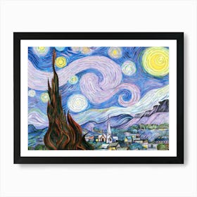 Van Gogh - Starry Night 2 Art Print