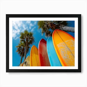 Colorful Surfboards 2 Art Print