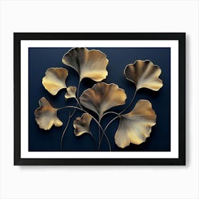 Ginkgo Leaves 4 Art Print