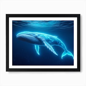 Glowwhale Masterpiece Art Print