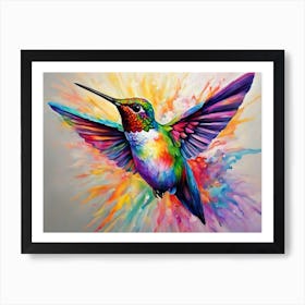 Hummingbird Painting Art Print