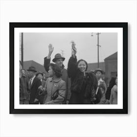 Los Angeles, California, Japanese American Evacuation From West Coast Areas Under U S Army War Emergency 1 Art Print