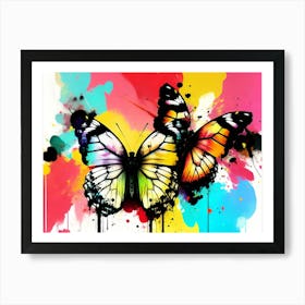 Colorful Butterflies 131 Art Print