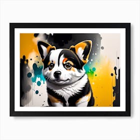 Corgi Painting 12 Art Print