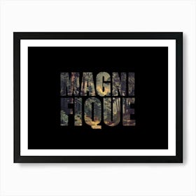 Magnifique Poster Retro Mountains 8 Art Print