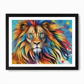 Lion Painting 1 Art Print