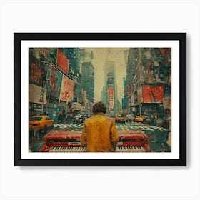 Urban Rhapsody: Collage Narratives of New York Life. New York City 2 Art Print