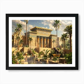 Egyptian Temple 11 Affiche